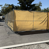 Chain Link Fence Privacy Screen - 6ft x 50ft UV Resistant HDPE (Beige)