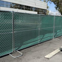 Chain Link Fence Privacy Screen - 6ft x 50ft UV Resistant HDPE (Green)