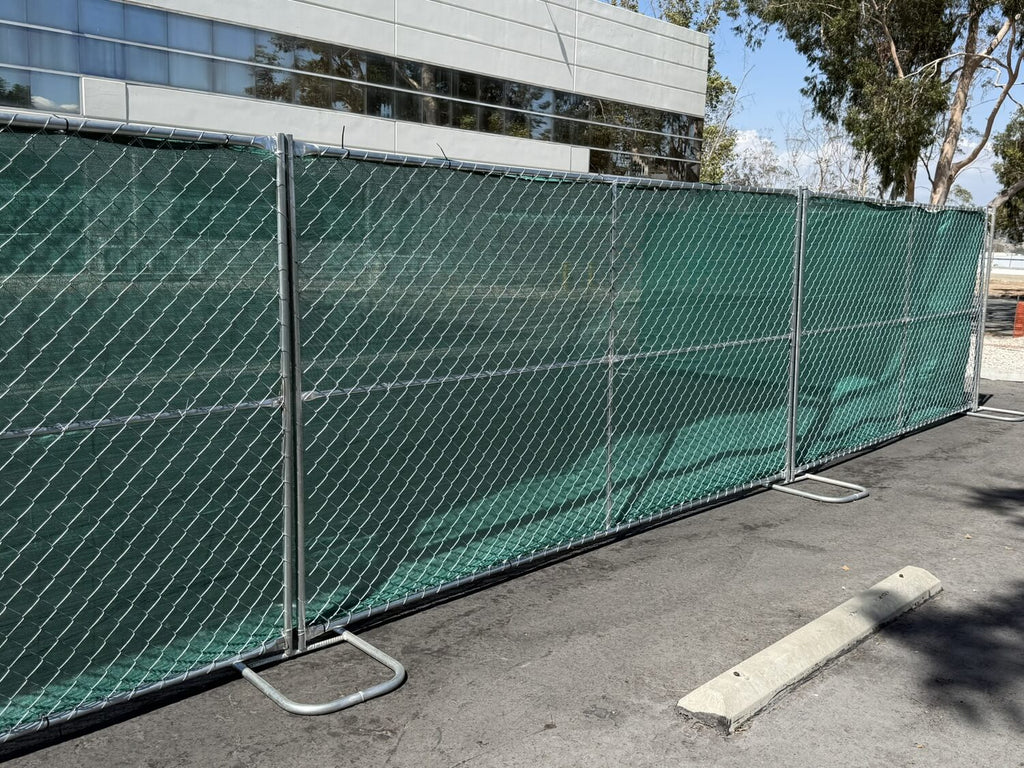 Chain Link Fence Privacy Screen - 6ft x 50ft UV Resistant HDPE (Green)