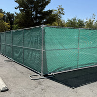 Chain Link Fence Privacy Screen - 6ft x 50ft UV Resistant HDPE (Green)