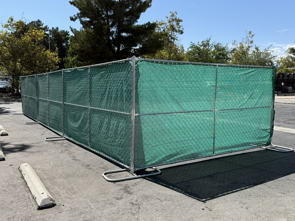 Chain Link Fence Privacy Screen - 6ft x 50ft UV Resistant HDPE (Green)