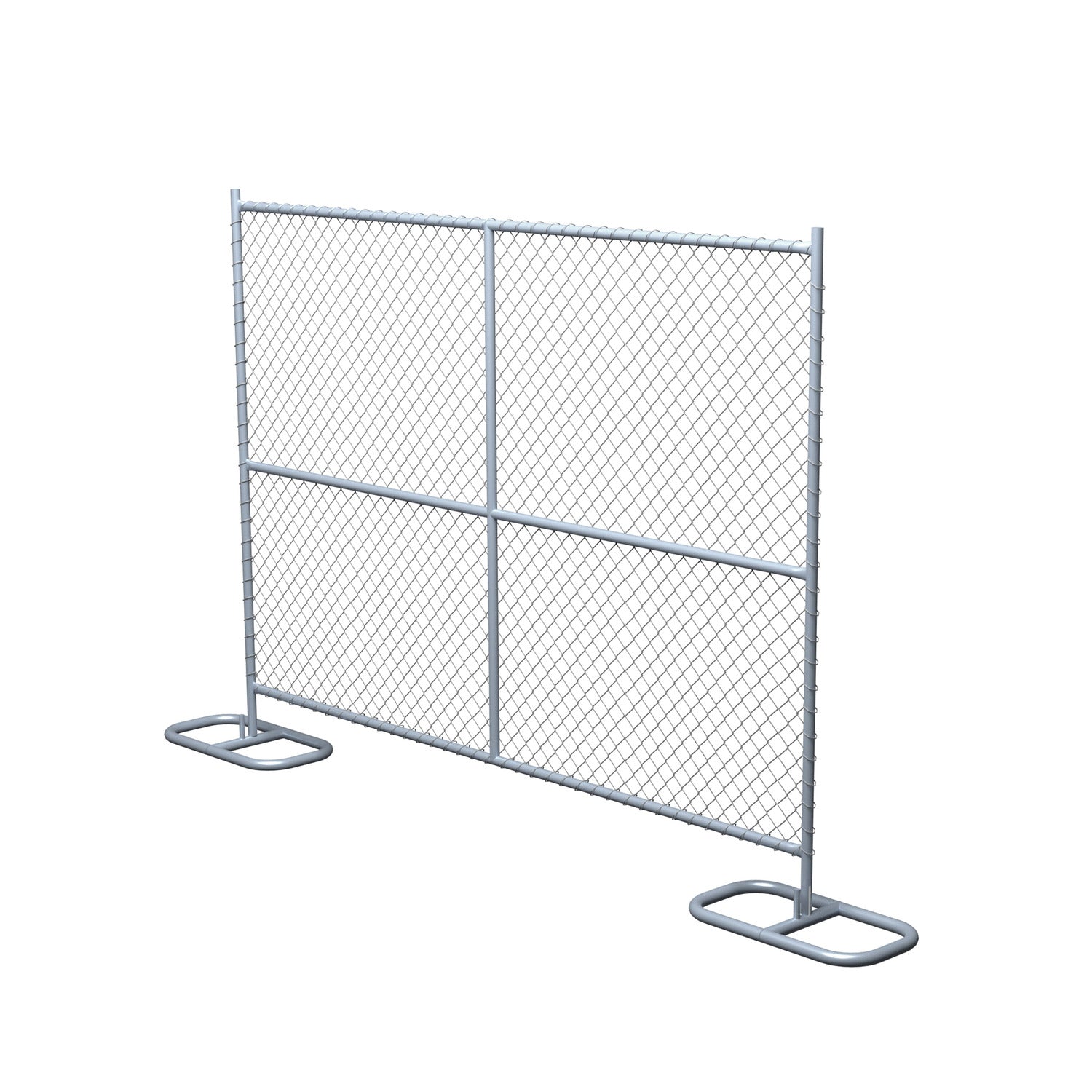 6 ft x 8 ft Temporary Chain Link Fence Panel For Sale (Galvanized