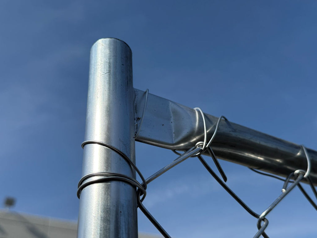 6 ft x 8 ft Temporary Chain Link Fence Panel (Galvanized)