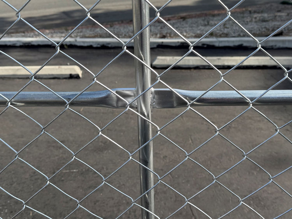 6 ft x 8 ft Temporary Chain Link Fence Panel (Galvanized)