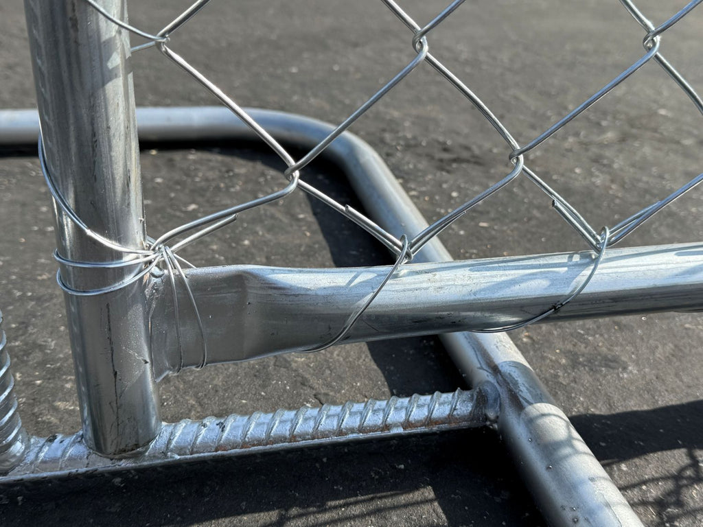 6 ft x 8 ft Temporary Chain Link Fence Panel (Galvanized)