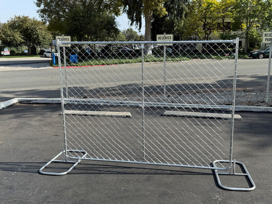 6 ft x 8 ft Temporary Chain Link Fence Panel (Galvanized) 20 pcs - $116.60  each / Northern CA - Arizona - Utah - Nevada (Markup)