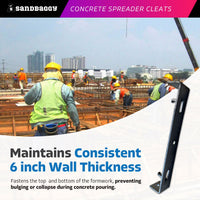 6" x 3/4" Concrete Spreader Cleats for 6 inch walls