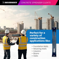 6" x 1 ⅛" Concrete Spreader Cleats for Construction