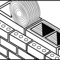 6" Mortar Mesh (100 ft roll) - Used for 8" Block