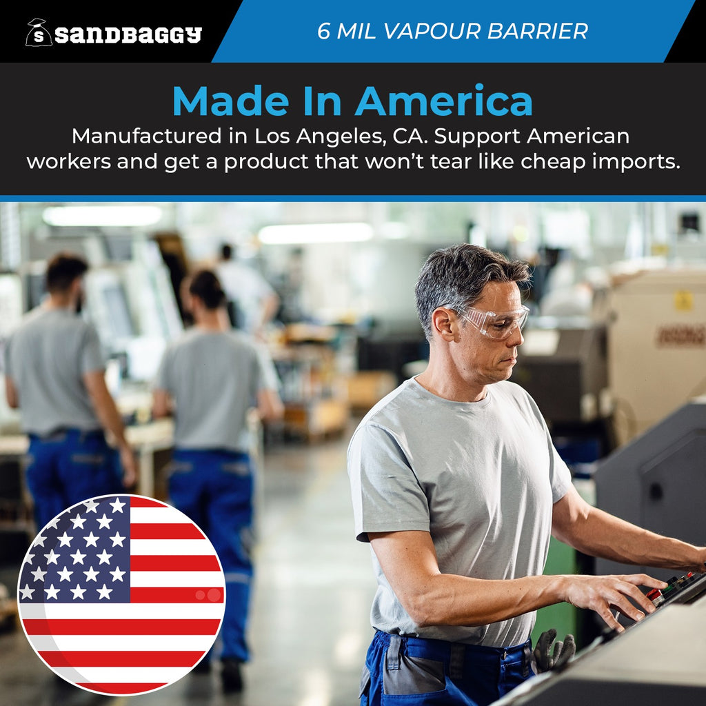 6 Mil Clear Vapor Barrier – Polyethylene Visqueen (USA Made)