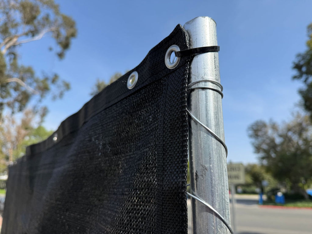 Chain Link Fence Privacy Screen - 6ft x 12ft UV Resistant HDPE
