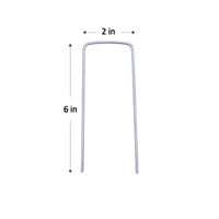 2 inch wide heavy duty galvanized landscape staples for landscape fabric and weed barriers