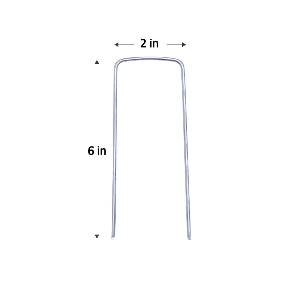 2 inch wide heavy duty galvanized landscape staples for landscape fabric and weed barriers