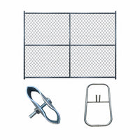 6 ft x 8 ft Temporary Chain Link Fence Panel Kit