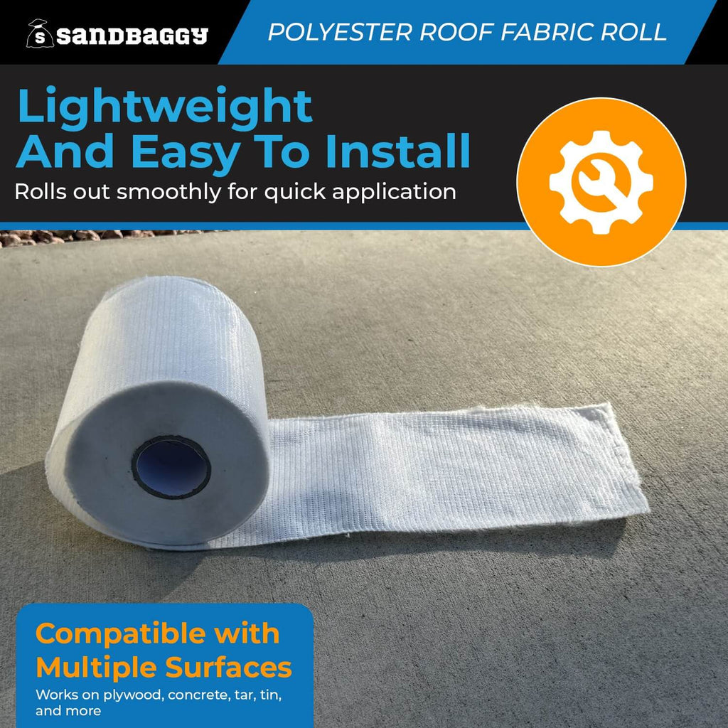 Contouring Polyester Roof Reinforcement Fabric (6” x 81 ft Roll)