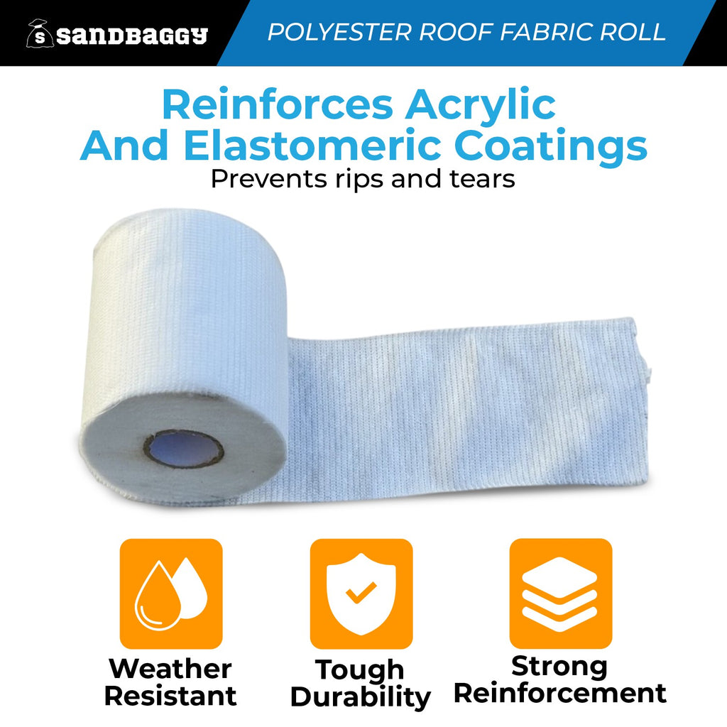 Contouring Polyester Roof Reinforcement Fabric (6” x 81 ft Roll)