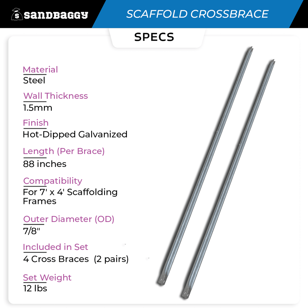 7' x 4' cross brace