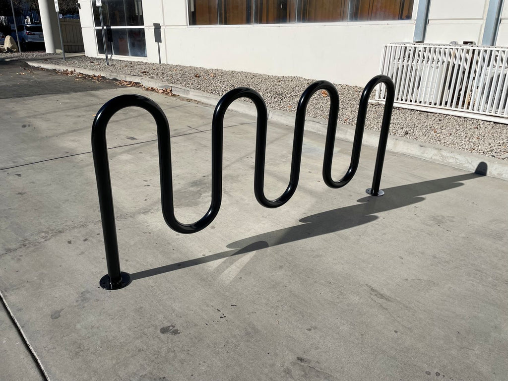 7 wave bike racks