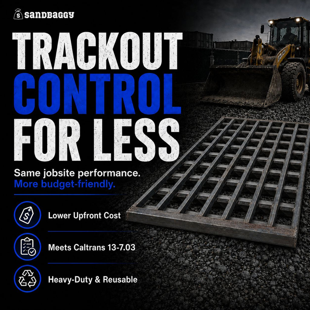 7 ft x 12 ft Bottomless Trackout Control Mat | Construction Entrance Mat