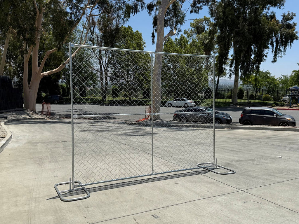 8 ft x 10 ft galvanized chain link fence panels