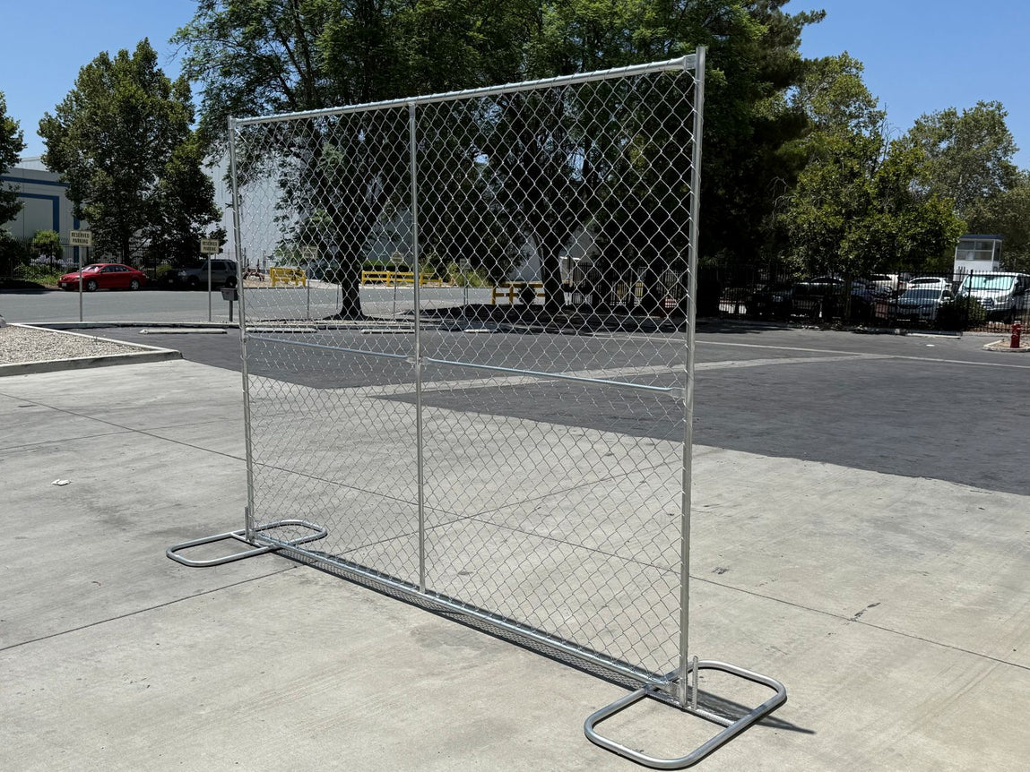 8 ft x 10 ft Temporary Chain Link Fence Panel (Galvanized) 50 pcs - $153  each / Southern California (Markup)