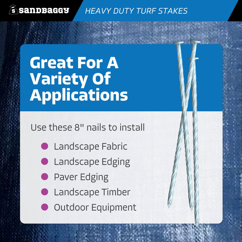 8 inch landscaping nails