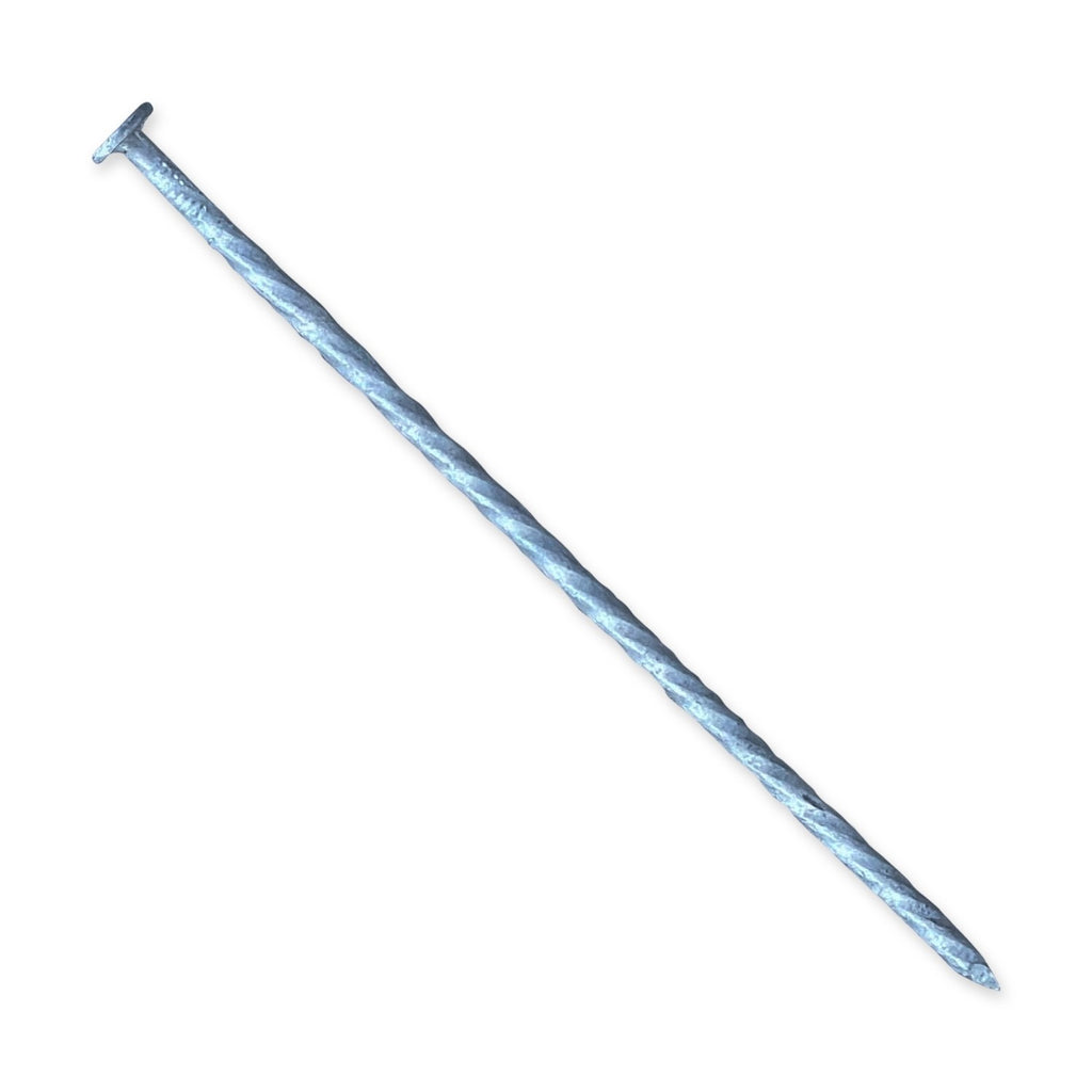 8 in. Galvanized Spiral Landscape Edging Spikes - 4 Gauge Steel