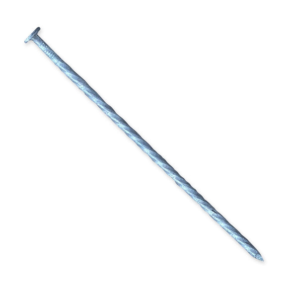 8 in. Galvanized Spiral Landscape Edging Spikes - 4 Gauge Steel