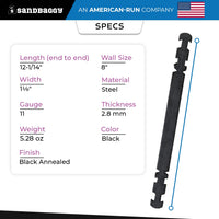 8 inch stacking ties 