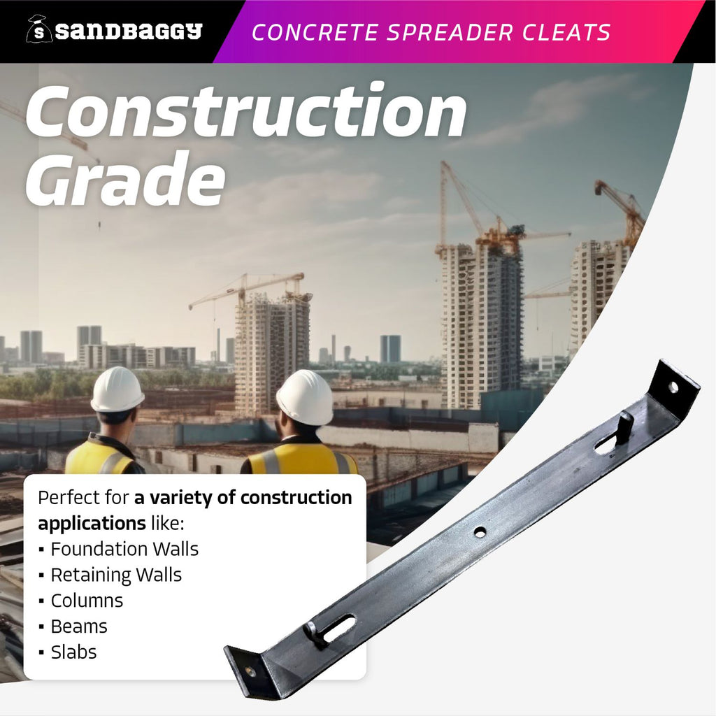 construction grade concrete spreader cleats