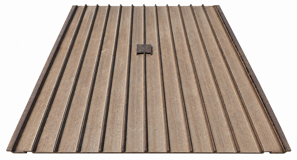 8 ft x 10 ft Steel Plate Trackout Mat | Heavy-Duty Construction Entrance Plate (USA Made)