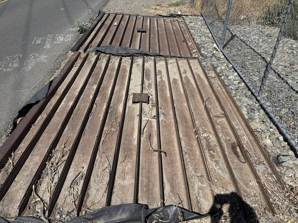 8 ft x 10 ft Steel Plate Trackout Mat | Heavy-Duty Construction Entrance Plate (USA Made)
