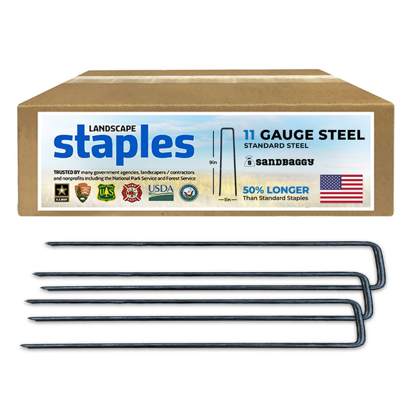 9-Inch Landscape Staples - Extra Long