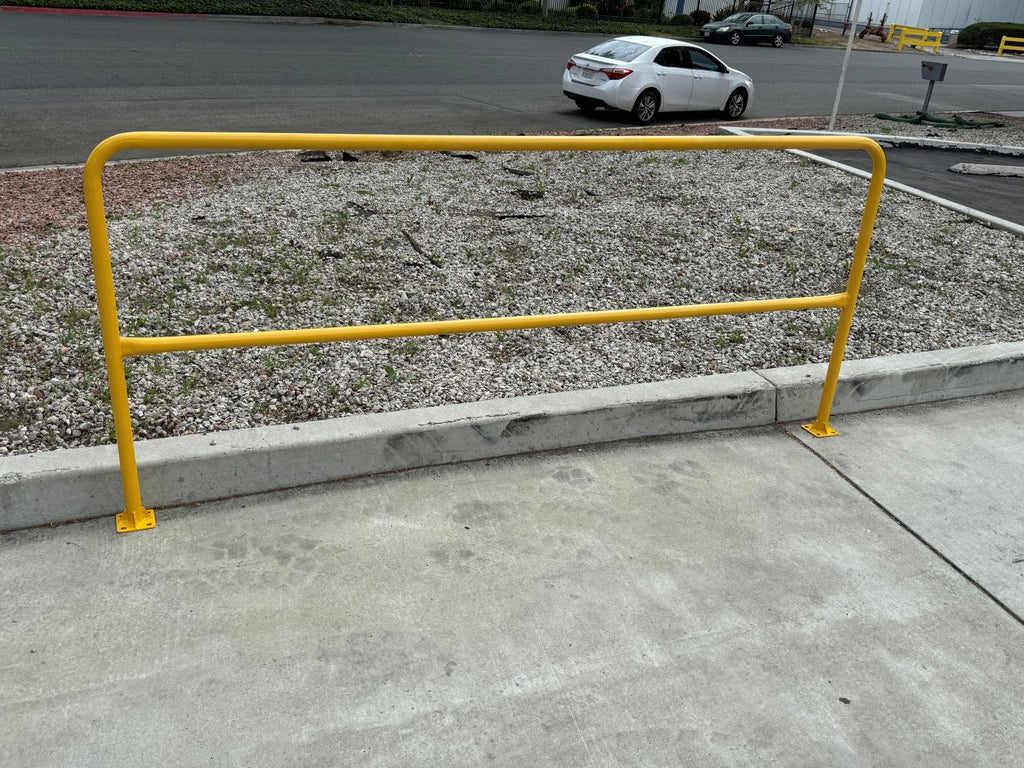 96 inch osha yellow safety railing