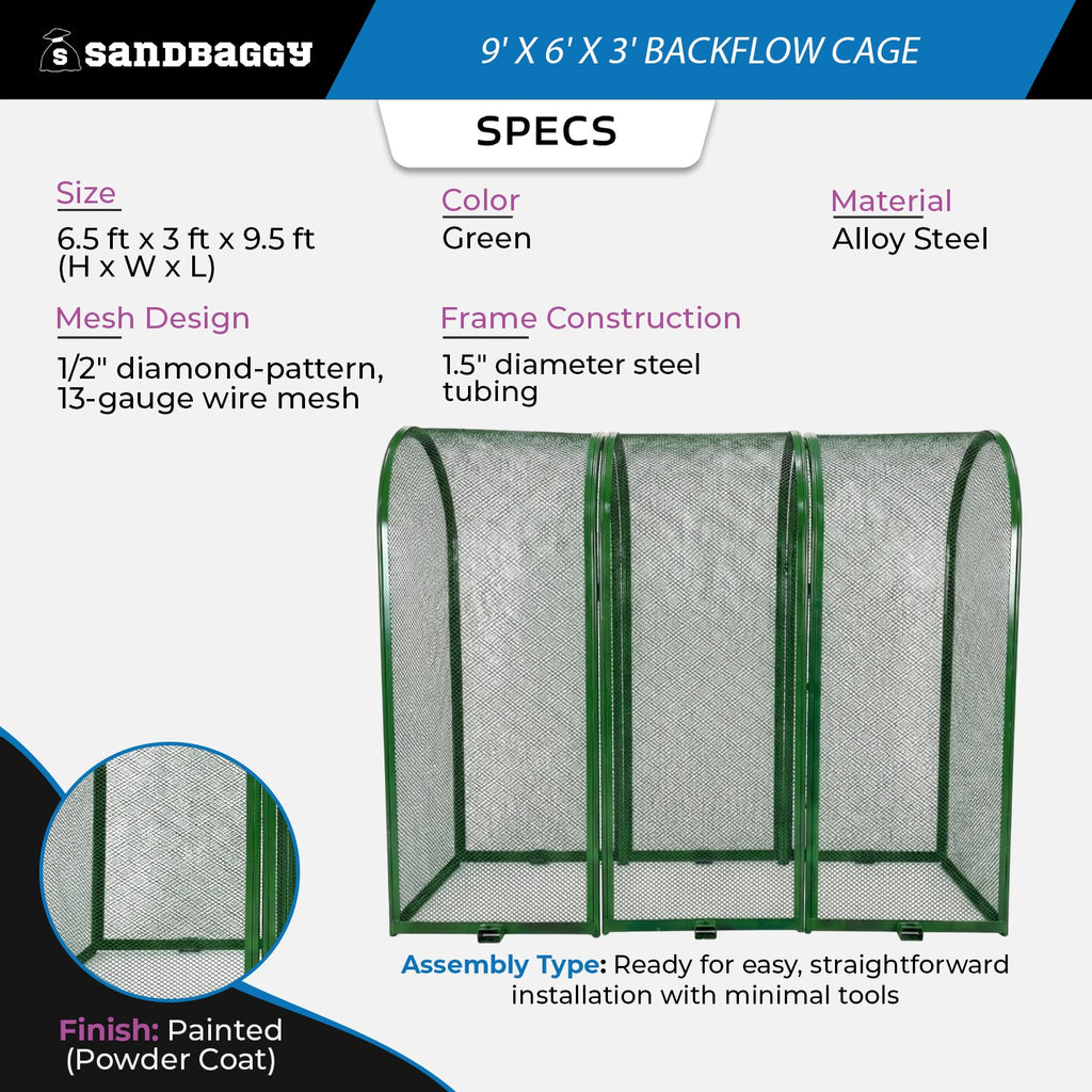 9x6x3 backflow cage