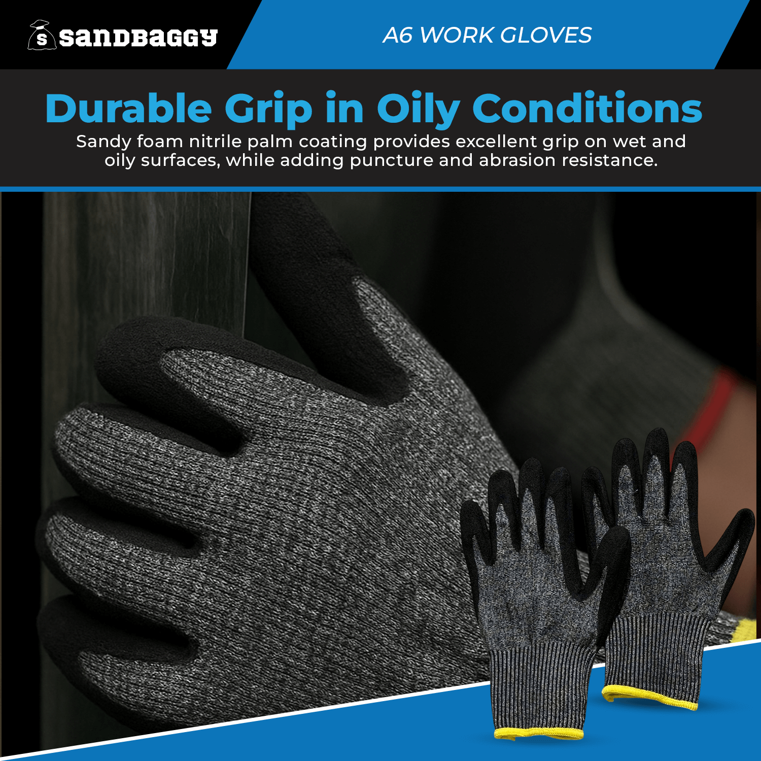 SAFEAT Safety Grip Work Gloves For Men And Women U2013 Protective Flexible F 455878