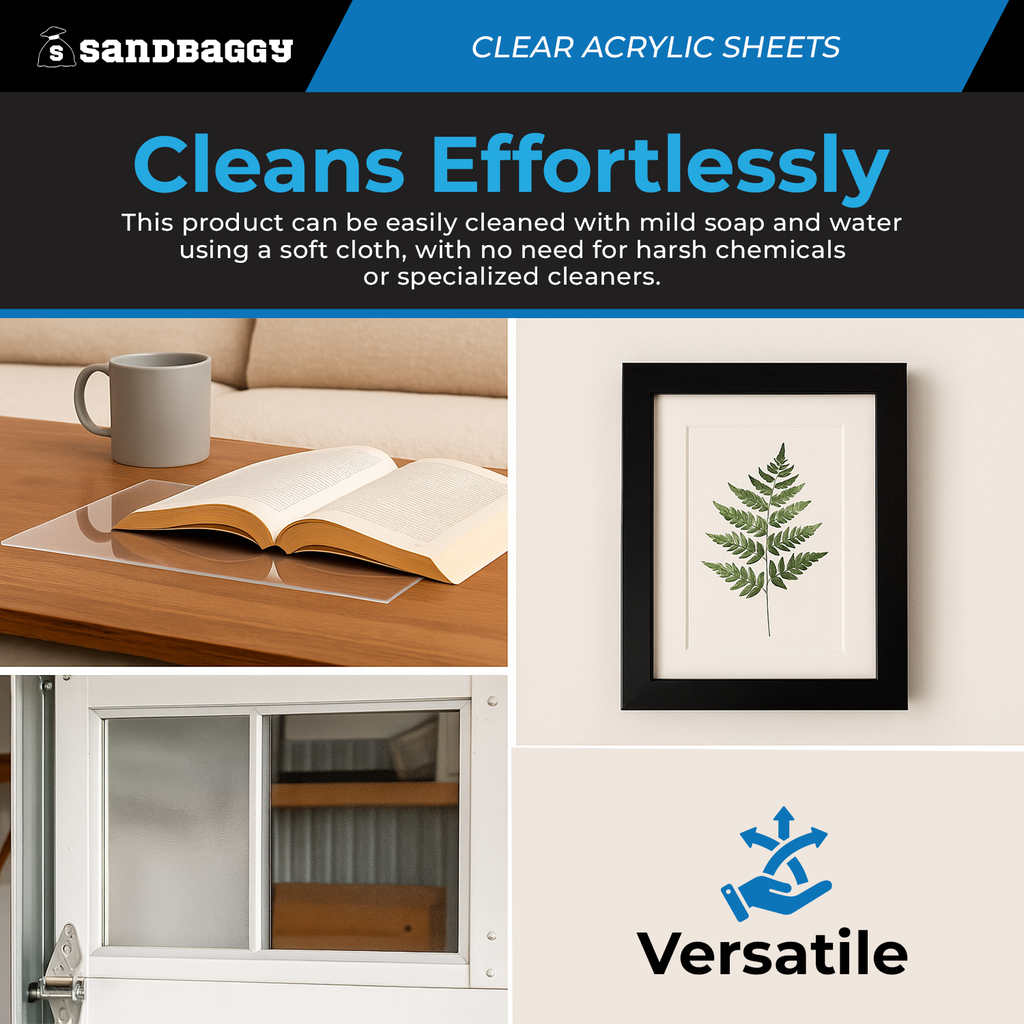 Cleans easily with mild soap and water with a soft cloth