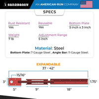 bent concrete turnbuckle specs