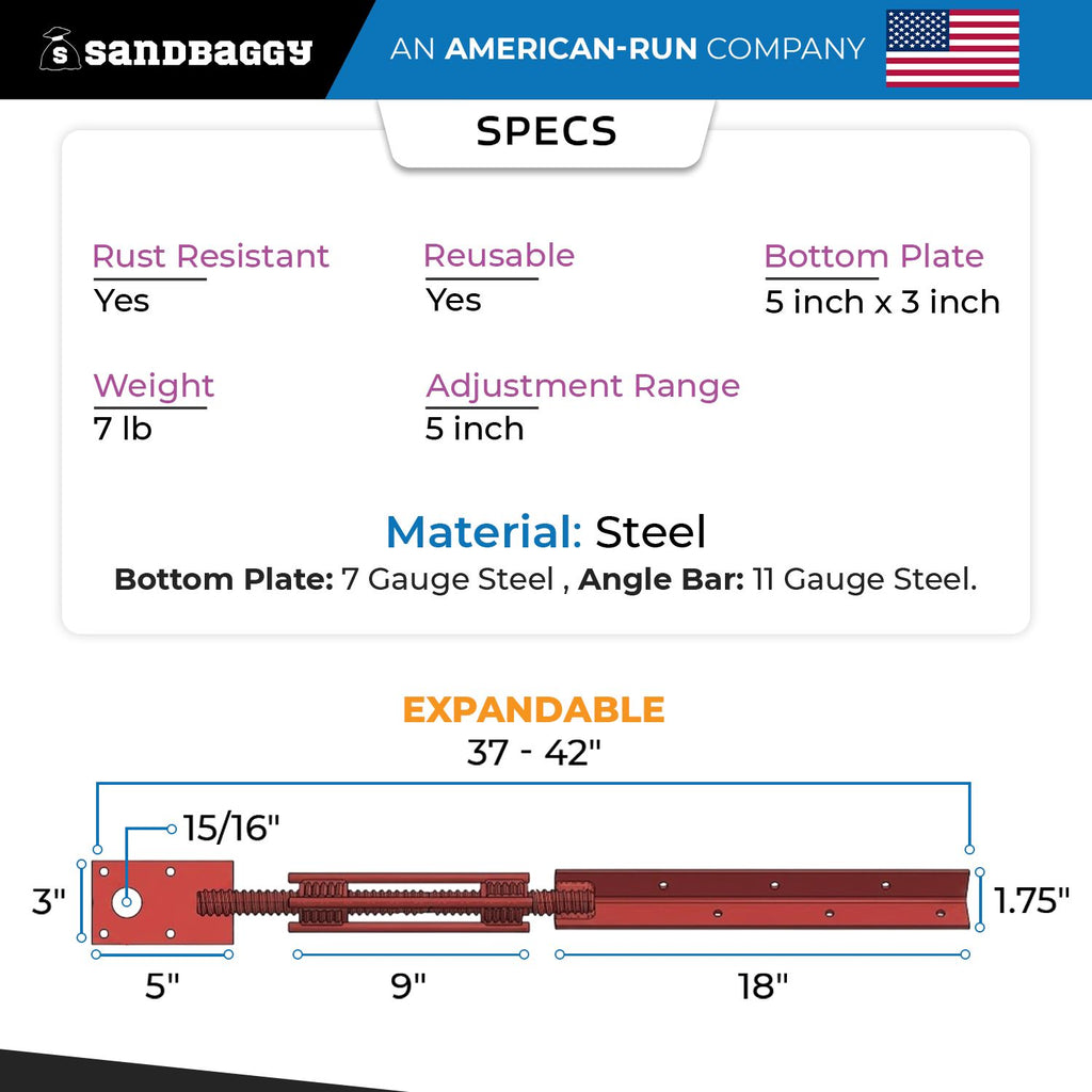 bent concrete turnbuckle specs