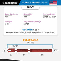Concrete Turnbuckle Form Aligner With Flat Plate SPECS