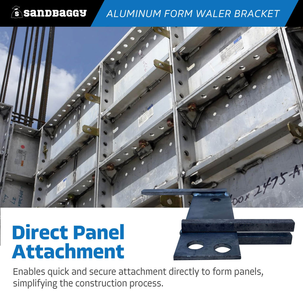 Aluminum Concrete Forms Waler Bracket - Direct Panel Attachment