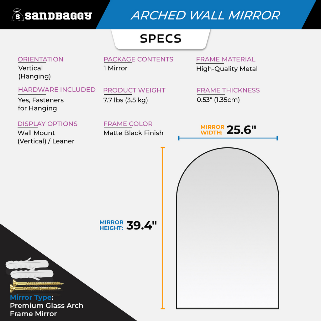 Arched Mirror Specs