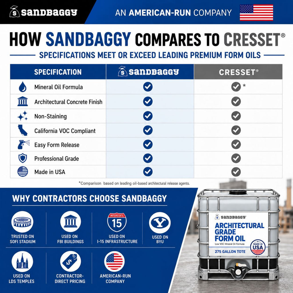 Sandbaggy architectural form oil vs Cresset