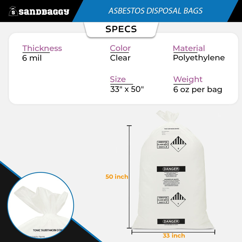 Asbestos Disposal Bags 