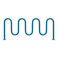 9 bike wave rack - BLUE