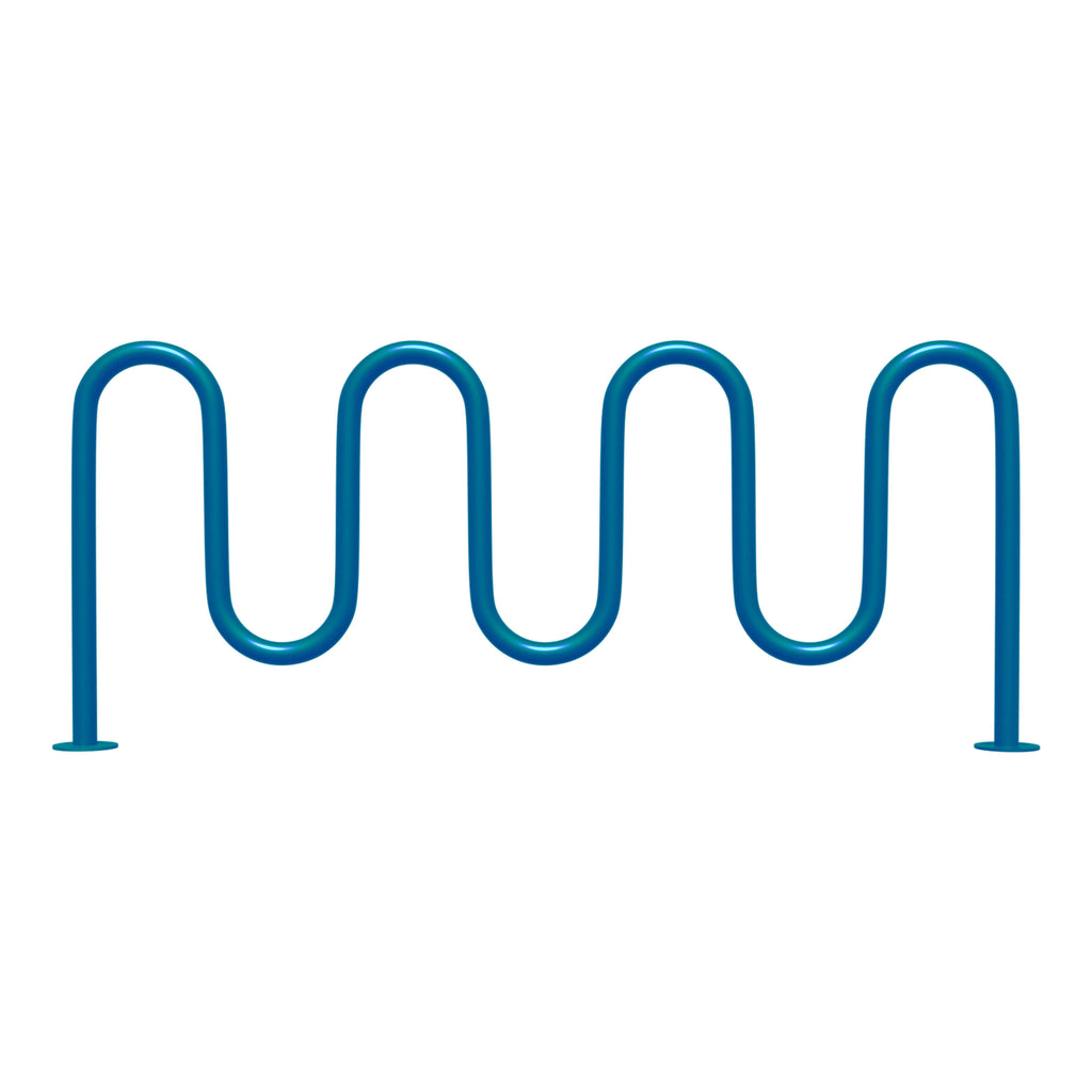 9 bike wave rack - BLUE
