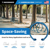 Circle Bike Rack - Blue