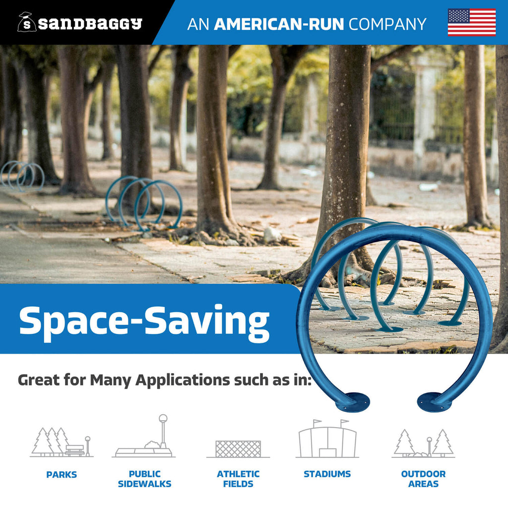 Circle Bike Rack - Blue