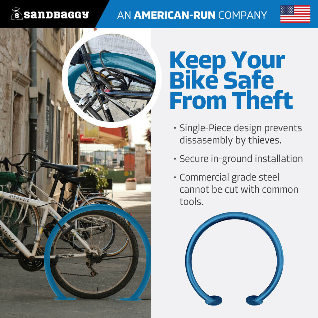 Circle Bike Rack - Blue