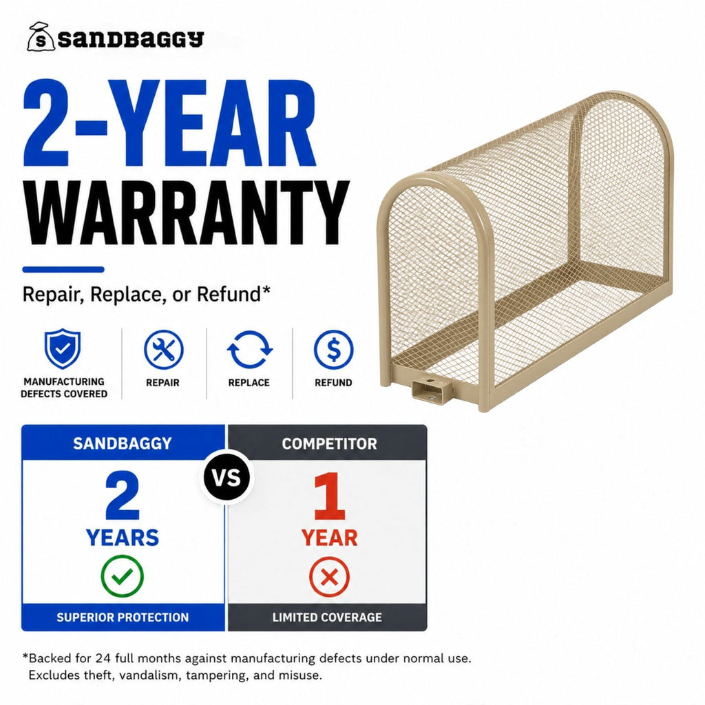 tan large security backflow cage - 2 year warranty